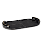 Regina Andrew Forte 19.5" Wide Leather Tray Oval Black