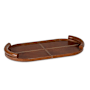 Regina Andrew Forte 19.5" Wide Leather Tray Oval Brown