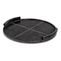 Regina Andrew Forte 18" Wide Leather Tray Round Black