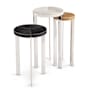 Regina Andrew Andres 13" Wide Hair on Hide Mixer Table - Set of 3 Polished Nickel