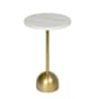 Regina Andrew Arthur 13" Wide Steel Table Natural Brass