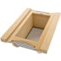 Rev-A-Shelf Modern 14-11/16" Wide Cabinet Door Organizer with Produce Basket Maple / Stainless Steel