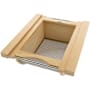 Rev-A-Shelf Modern 17-11/16" Wide Cabinet Door Organizer with Produce Basket Maple / Stainless Steel