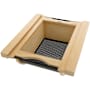 Rev-A-Shelf Modern 17-11/16" Wide Cabinet Door Organizer with Produce Basket Maple / Black
