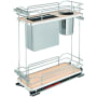 Rev-A-Shelf Contemporary 10-1/4"W Soft Close Two Tier Knife Block Utensil Cabinet Organizer Maple