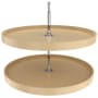 Rev-A-Shelf Classic 2 Tier 32" Full Circle Lazy Susan with 26-31" Adjustable Height Pole for Corner Base Cabinets Almond