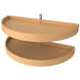 Rev-A-Shelf Classic 2 Tier 33" W Half Moon Pivot Lazy Susan for Blind Corner Cabinets Almond
