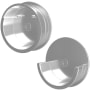 Rev-A-Shelf Sidelines (1) Pair of 3/4" Closet Rod End Caps for CRSL Closet Rods Chrome