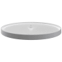 Rev-A-Shelf Lazy Daisy Polymer Single 1 Shelf 32" Full Circle Bottom Mount Ridged Lazy Susan for Corner Base Cabinets White