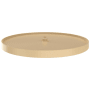 Rev-A-Shelf Lazy Daisy Polymer Single 1 Shelf 32" Full Circle Bottom Mount Ridged Lazy Susan for Corner Base Cabinets Almond