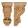 Richelieu 9-3/4" High x 4-3/4" Wide x 5-1/2" Deep Acanthus Corbel Natural Red Oak