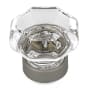 Richelieu 1-5/16 Inch Geometric Cabinet Knob Matte Nickel / Clear