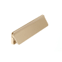 Richelieu 3-3/4 Inch Center to Center Finger Cabinet Pull Verona Gold