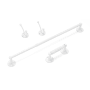 Richelieu Euro 4 Piece Bathroom Value Package with 24 Inch Towel Bar White