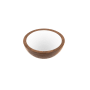 Richelieu 2-11/16 Inch Round Cabinet Knob White / Walnut