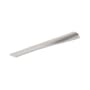 Richelieu 9-13/16 Inch Long Finger Cabinet Pull Brushed Nickel