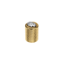 Richelieu 13/16 Inch Cylindrical Cabinet Knob Crystal / Zento Gold