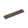 Richelieu 3-3/4 Inch (96 mm) Center to Center Rectangular Cabinet Pull Backplate from the Expression Collection Antique Nickel