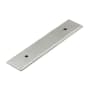 Richelieu 3-3/4 Inch (96 mm) Center to Center Rectangular Cabinet Pull Backplate from the Expression Collection Polished Nickel