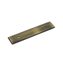 Richelieu 3-3/4 Inch (96 mm) Center to Center Rectangular Cabinet Pull Backplate from the Expression Collection Antique English