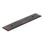 Richelieu 3-3/4 Inch (96 mm) Center to Center Rectangular Cabinet Pull Backplate from the Expression Collection Oil-Rubbed Bronze