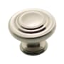 Richelieu 1-3/8 Inch Mushroom Cabinet Knob Brushed Nickel