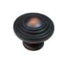 Richelieu 1-3/8 Inch Mushroom Cabinet Knob Brushed Oil-Rubbed Bronze