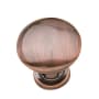 Richelieu 1-3/16 Inch Mushroom Cabinet Knob Antique Copper