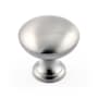 Richelieu 1-3/16 Inch Mushroom Cabinet Knob Brushed Nickel