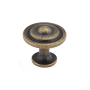 Richelieu 1-1/4 Inch Mushroom Cabinet Knob Burnished Brass