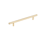 Richelieu 7-9/16 Inch Center to Center Bar Cabinet Pull Satin Brass