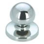 Richelieu 1-1/4 Inch Round Cabinet Knob Chrome