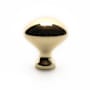 Richelieu 1-3/16 Inch Oval Cabinet Knob Brass