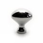 Richelieu 1-3/16 Inch Oval Cabinet Knob Chrome