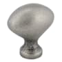 Richelieu 1-3/16 Inch Oval Cabinet Knob Pewter