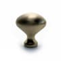 Richelieu 1-3/16 Inch Oval Cabinet Knob Satin Brass