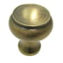 Richelieu Expression 1-3/16 Inch Mushroom Cabinet Knob Antique English