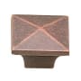 Richelieu 1-1/4 Inch Square Cabinet Knob Antique Copper