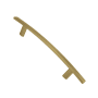 Richelieu 5-1/32 Inch Center to Center Bar Cabinet Pull Satin Brass