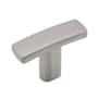 Richelieu Expression 1-1/2 Inch Rectangular Cabinet Knob Brushed Nickel