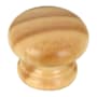 Richelieu 1-3/8 Inch Mushroom Cabinet Knob Finished Pine