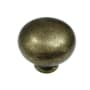 Richelieu 1-1/4 Inch Mushroom Cabinet Knob Burnished Brass