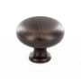 Richelieu 1-1/4 Inch Mushroom Cabinet Knob Brushed Oil-Rubbed Bronze