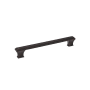 Richelieu 7-1/2 Inch Center to Center Handle Cabinet Pull from the Expression Collection Brushed Oil-Rubbed Bronze