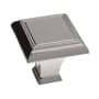 Richelieu Expression 1-3/8 Inch Square Cabinet Knob Nickel