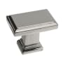 Richelieu Expression 1-1/2 Inch Rectangular Cabinet Knob Nickel