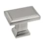 Richelieu Expression 1-1/2 Inch Rectangular Cabinet Knob Brushed Nickel