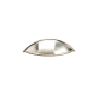 Richelieu 3-3/4 Inch Center to Center Cup Cabinet Pull from the Expression Collection Brushed Nickel