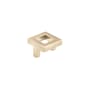 Richelieu 1-5/8 Inch Square Cabinet Knob Champagne Bronze