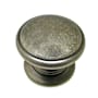 Richelieu 1-1/4 Inch Diameter Mushroom Cabinet Knob From the Expression Collection Pewter